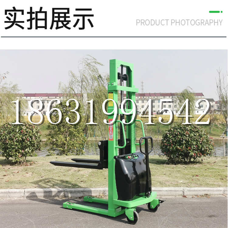 红河县电动叉车堆高车液压铲车电瓶1吨2吨站驾步行式小型全自动叉车